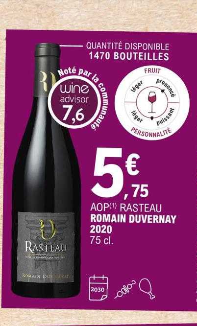 aop rasteau romain duvernay 2020