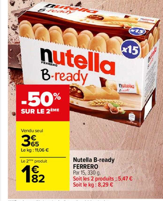 nutella b-ready ferrero