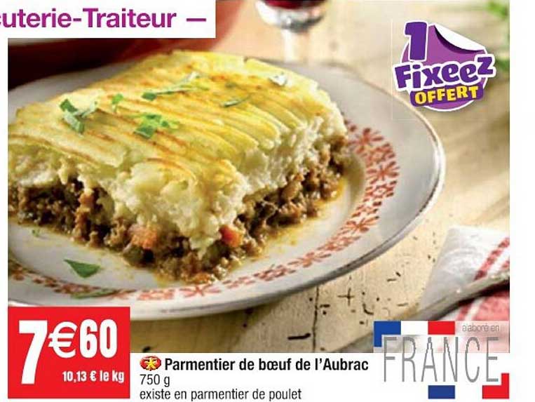 parmentier de boeuf de l'aubrac