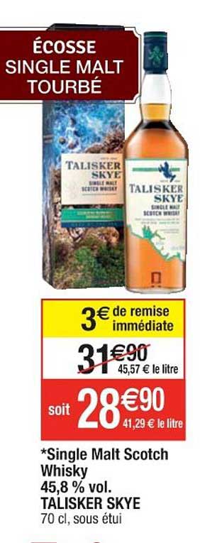 single malt scotch whisky 45,8% vol. talisker skye