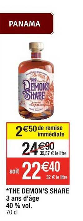 the demon's share 3 ans d'âge 40% vol.