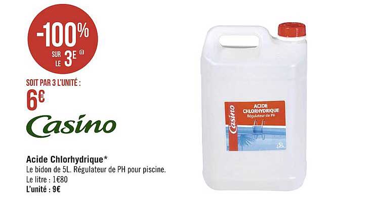 acide chlorhydrique casino