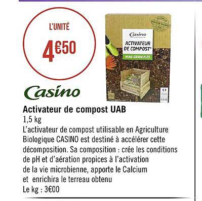 activateur de compost uab casino