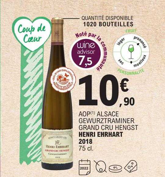 aop alsace gewurztraminer grand cru hengst henri ehrhart 2018