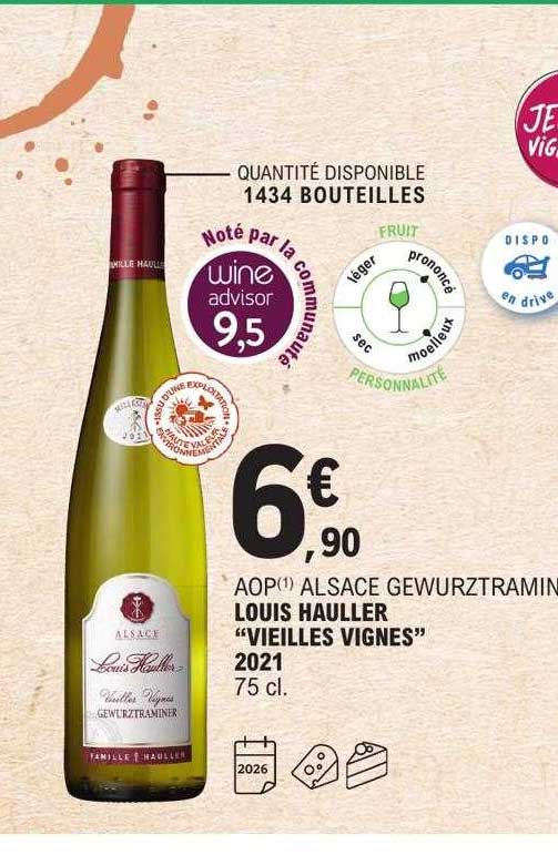 Aop Alsace Gewurztraminer Louis Hauller "vieilles Vignes" 2021