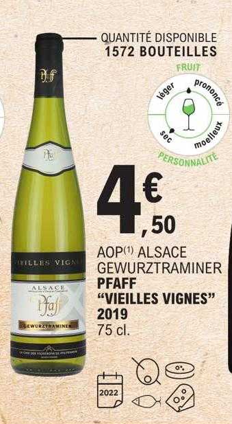 aop alsace gewurztraminer pfaff "vieilles vignes" 2019