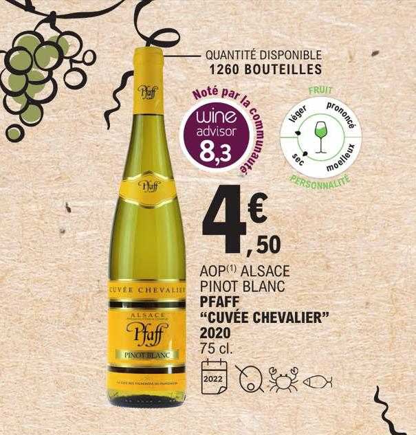 aop alsace pinot blanc pfaff "cuvée chevalier" 2020