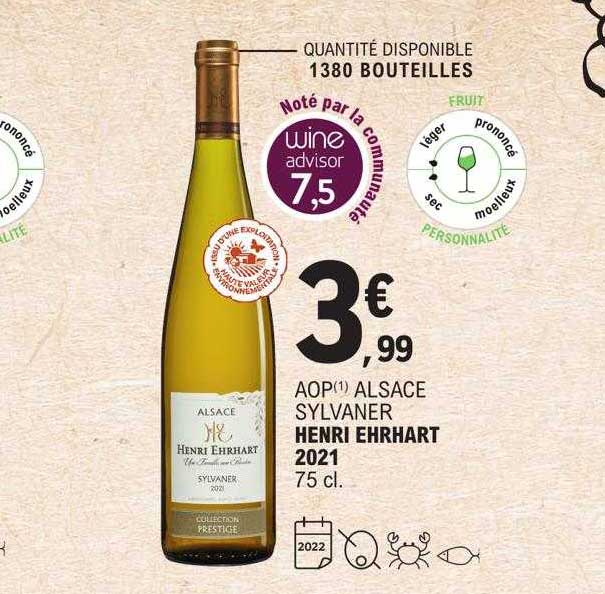 aop alsace sylvaner henri ehrhart 2021