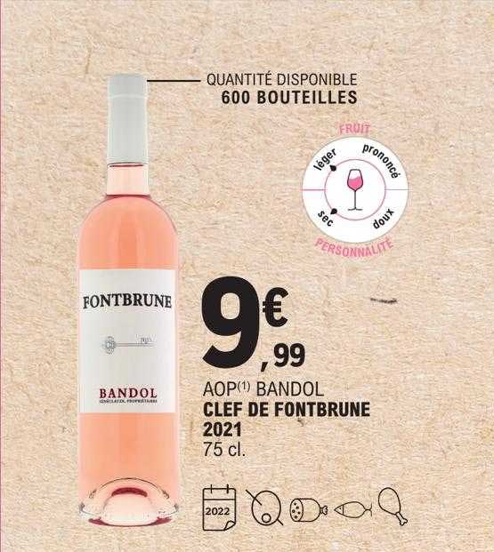 aop bandol clef de fontbrune 2021