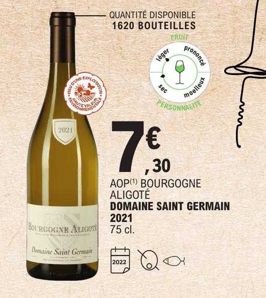 Aop Bourgogne Aligoté Domaine Saint Germain 2021
