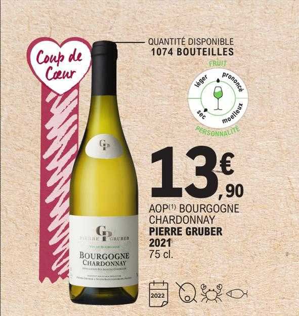 Aop Bourgogne Chardonnay Pierre Gruber 2021