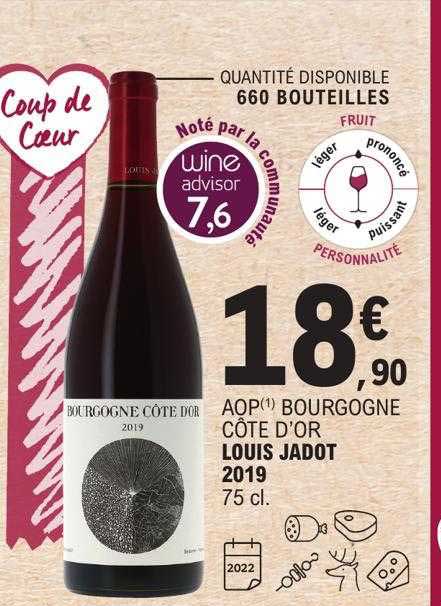 aop bourgogne côte d'or louis jadot 2019