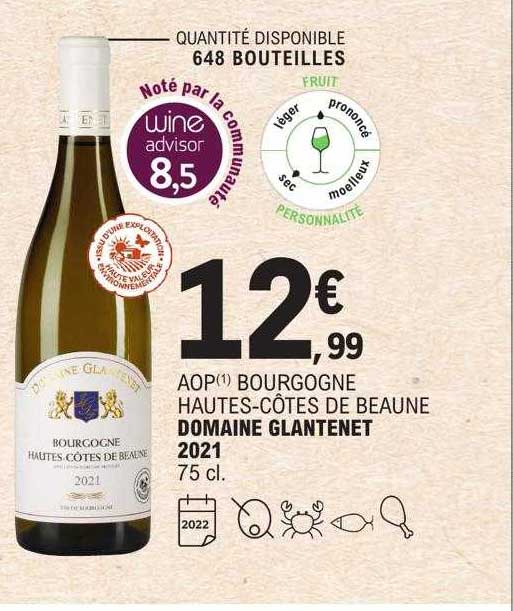 aop bourgogne hautes-côtes de beaune domaine glantenet 2021