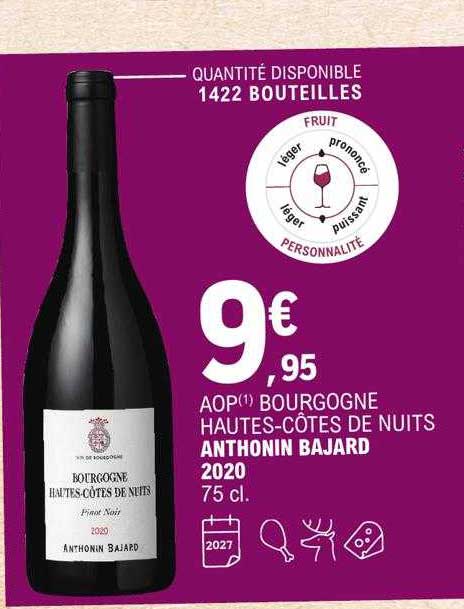 aop bourgogne hautes-côtes de nuits anthonin bajard 2020