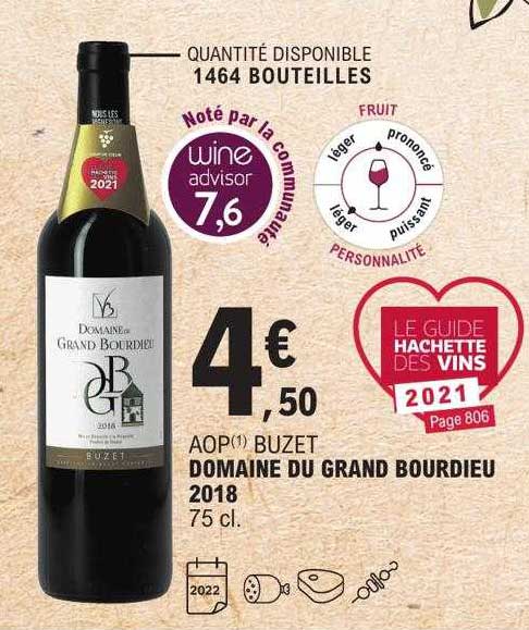 aop buzet domaine du grand bourdieu 2018