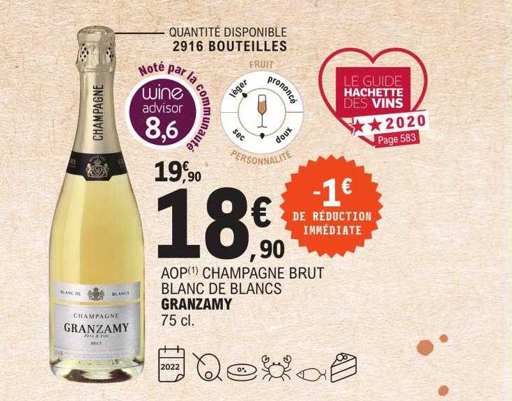 Aop Champagne Brut Blanc De Blancs Granzamy
