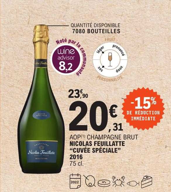 aop champagne brut nicolas feuillatte "cuvée spéciale"