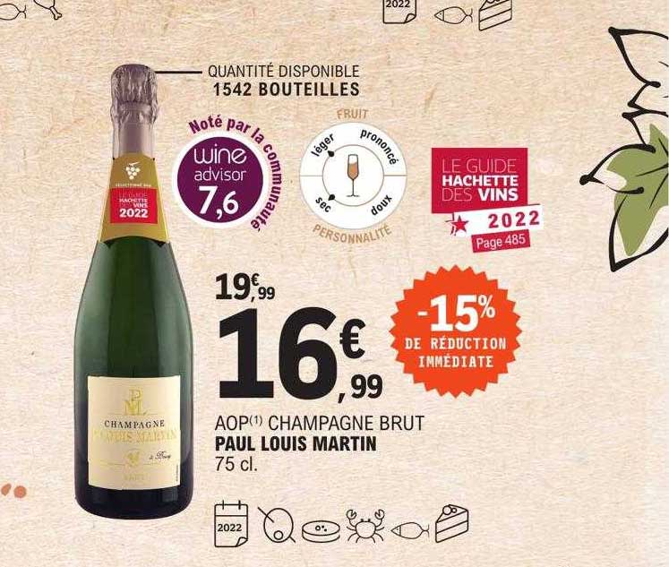 Aop Champagne Brut Paul Louis Martin