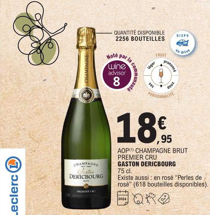 aop champagne brut premier cru gaston dericbourg
