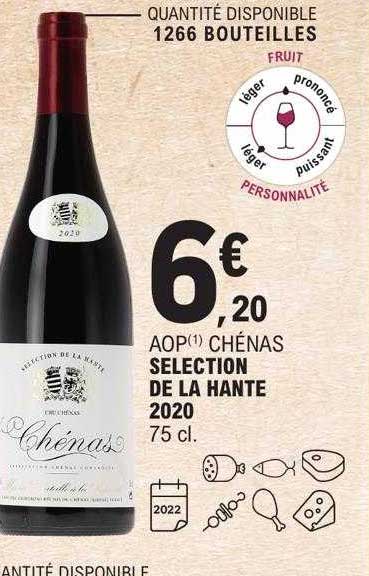 aop chénas selection de la hante 2020