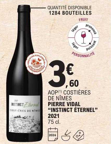 aop costières de nîmes pierre vidal "instinct éternel" 2021