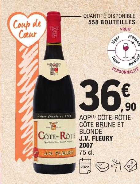 aop côte-rôtie côte brune et blonde j.v.fleury 2007