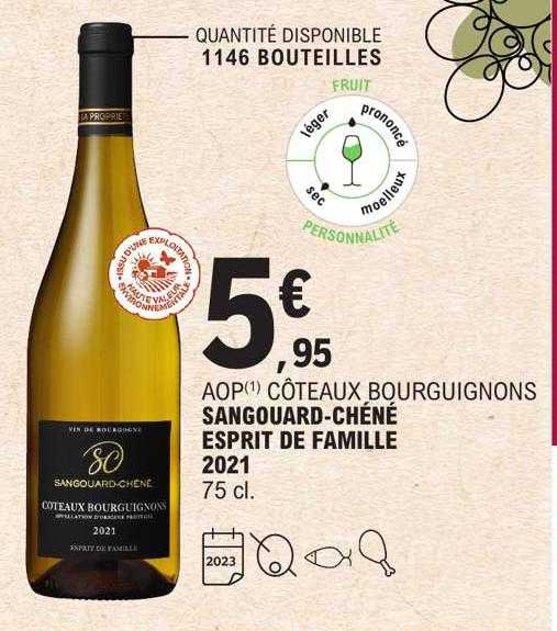 aop côteaux bourguignons sangouard-chéné esprit de famille 2021