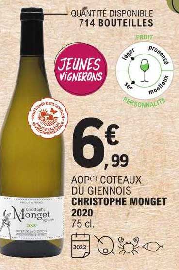 aop coteaux du giennois christophe monget 2020