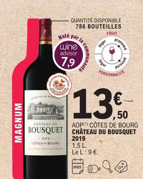 aop côtes de bourg château du bousquet 2019