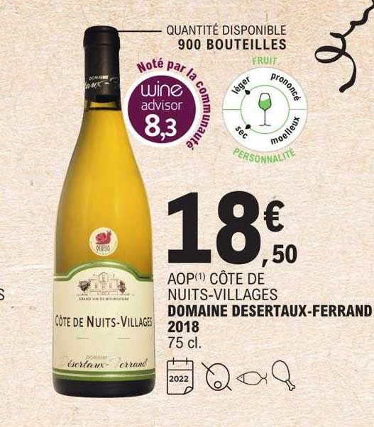 aop côtes de nuits-villages domaine desertaux-ferrand 2018