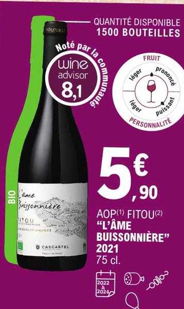 Aop Fitou "l'âme Buissonnière" 2021