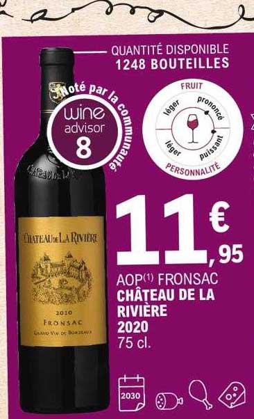 Aop Fronsac Château De La Rivière 2020