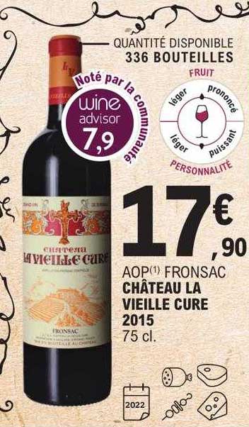 aop fronsac château la vieille cure 2015