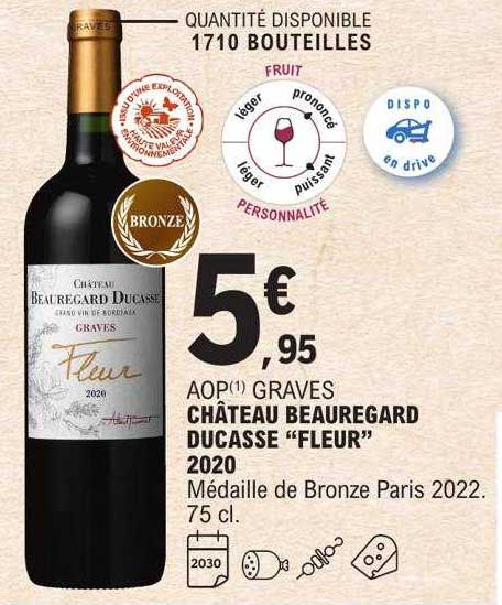 aop graves château beauregard ducasse "fleur" 2020