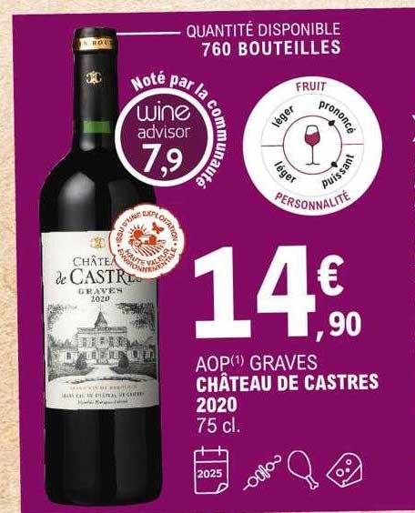 Aop Graves Château De Castres 2020