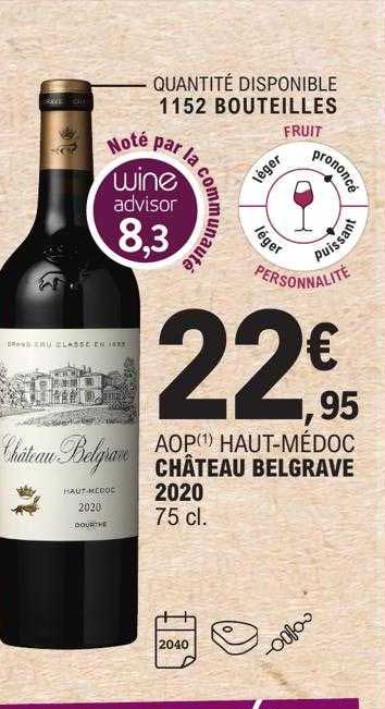 aop haut-médoc château belgrave 2020