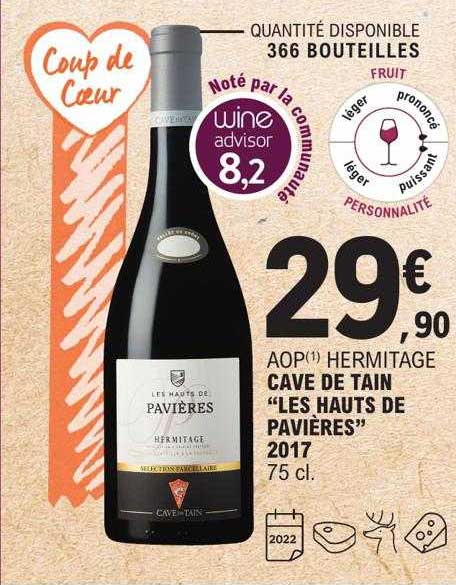 aop hermitage cave de tain "les hauts de pavières" 2021