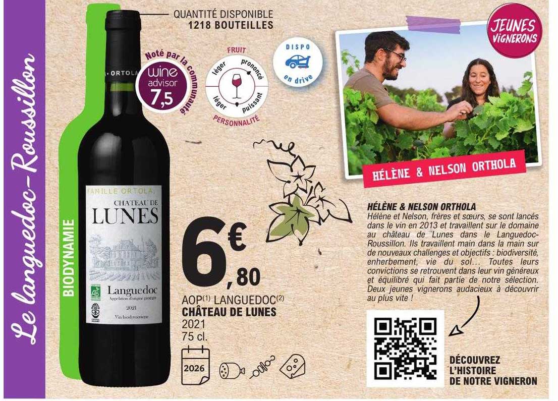 Aop Languedoc Château De Lunes 2021