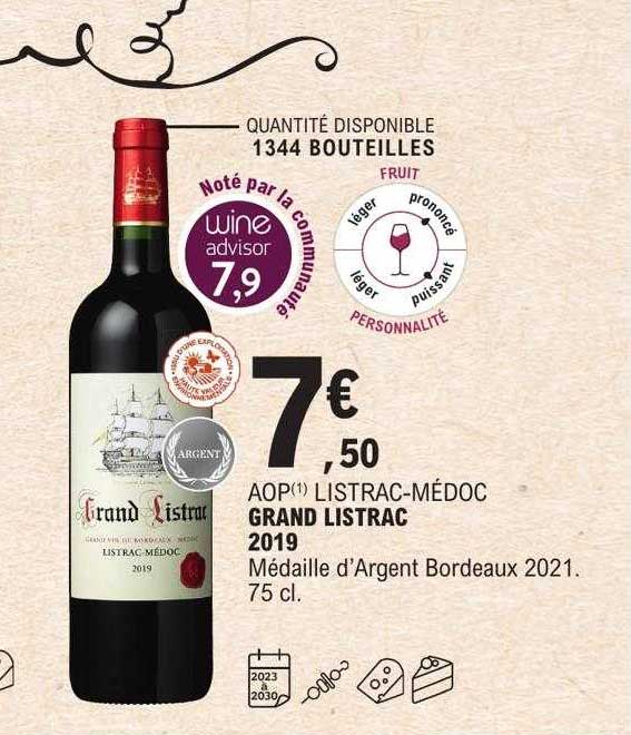 aop listrac-médoc grand listrac 2019