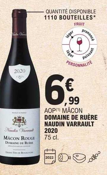 aop mâcon domaine de ruère naudin varrault 2020