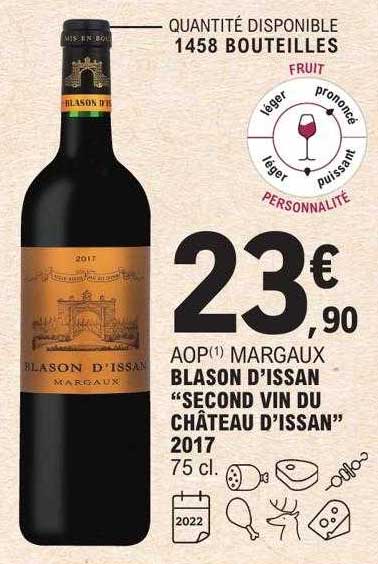 aop margaux blason d'issan "second vin du château d'issan" 2017