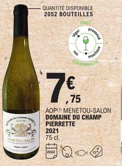 aop menetou-salon domaine du champ pierrette 2021