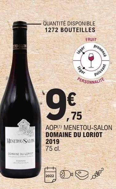aop menetou-salon domaine du loriot 2019