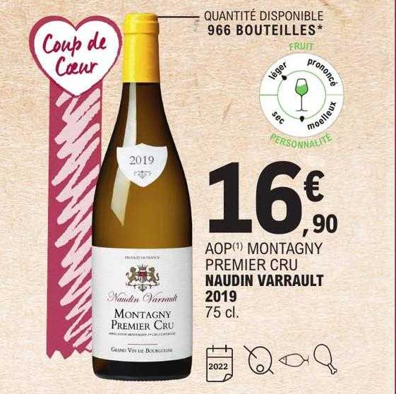 aop montagny premier cru naudin varrault 2019
