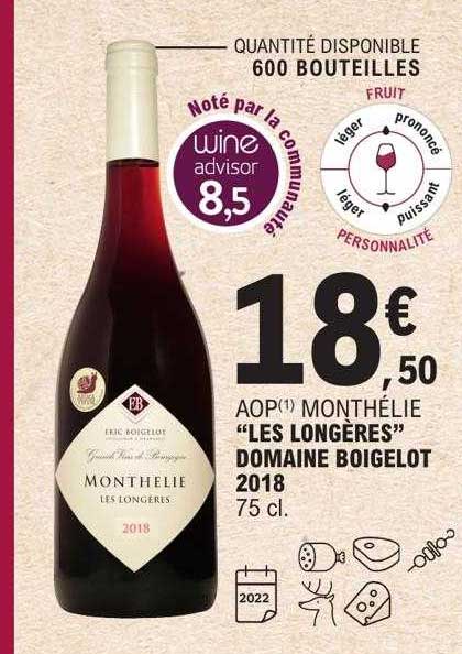 aop monthélie "les longères" domaine boigelot 2018