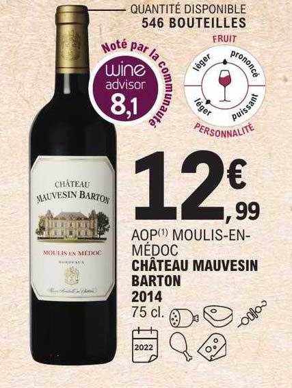 aop moulis-en-médoc château mauvesin barton 2014