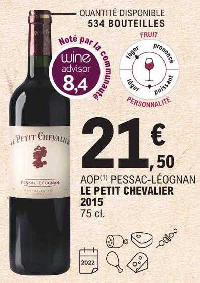 aop pessac-léognan le petit chevalier 2015