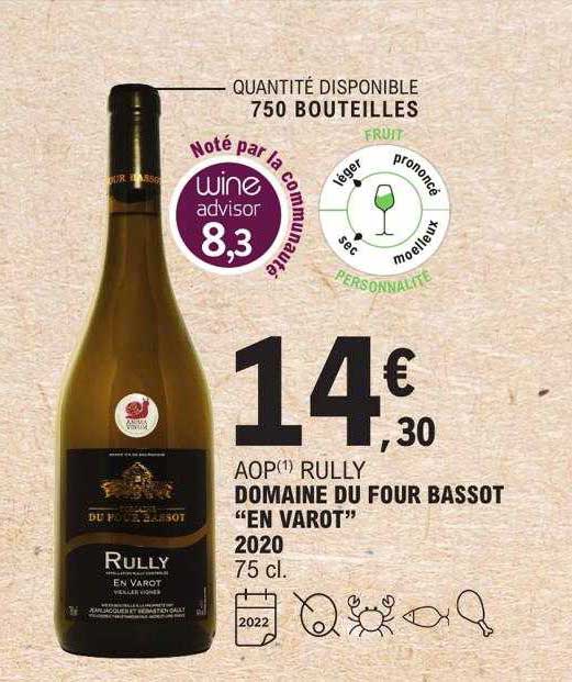 aop rully domaine du four bassot "en varot" 2020