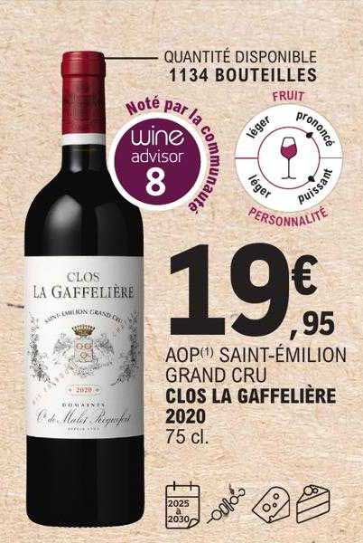 aop saint-émilion grand cru clos la gaffelière 2020