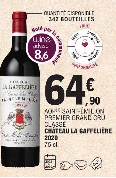 aop saint-émilion premier grand cru classé château la gaffelière 2020